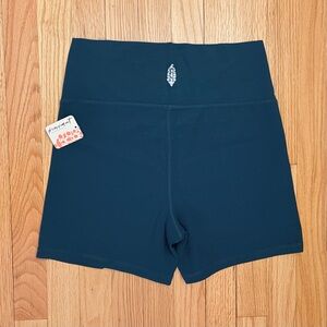 Free People biker Shorts Size L Green